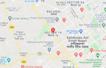 Burger King location map: Sector 74, Mohali, Punjab