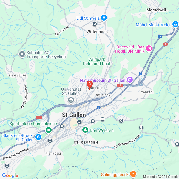 FOKUSCLIP: Videoproduktion & Schnitt, Imagefilme, Eventvideos, Kurse, Coaching, Mitarbeiterportraits, Recruiting Videos location map: Schubertstrasse 15, St. Gallen, SG
